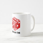 MaricopaCon mug (サイコロロゴ) コーヒーマグカップ (正面右)