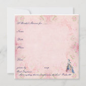 Marieおよび白鳥のブライダルシャワーの招待 招待状 (裏面)