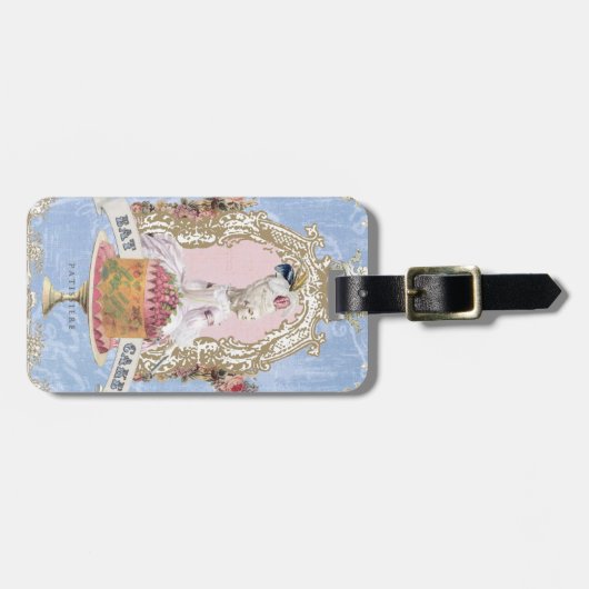 Marieはケーキの…荷物のラベルをアントワネット食べます ラゲッジタグ (正面横)