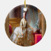 Marieはフランスのなバロックをインスパイア セラミックオーナメント (裏面)