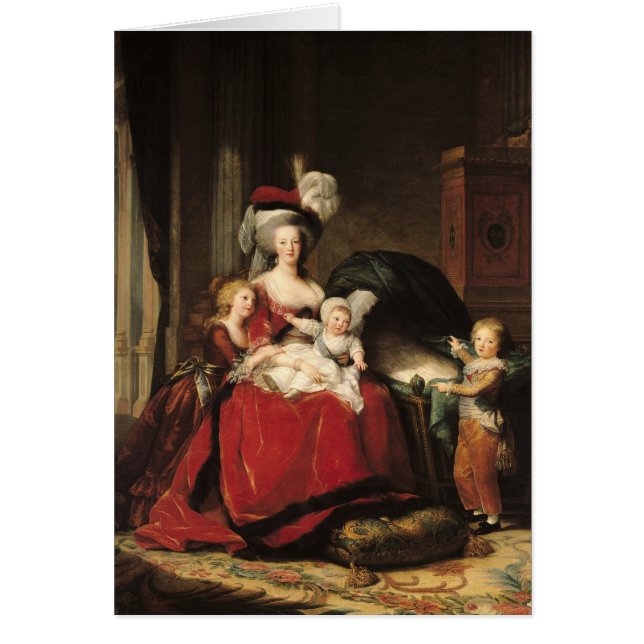 Marieアントワネットおよび彼女の子供1787年 (正面)