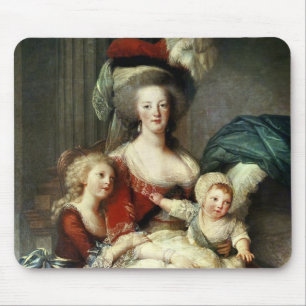 Marieアントワネットおよび彼女の4人の子供1787年 マウスパッド