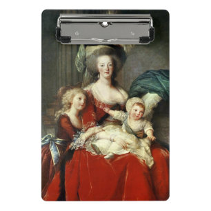 Marieアントワネットおよび彼女の4人の子供1787年 ミニクリップボード