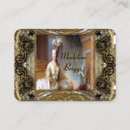 Marieアントワネットのエレガントなプロフェッショナル 名刺