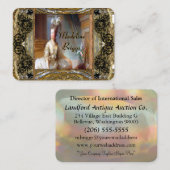 Marieアントワネットのエレガントなプロフェッショナル 名刺 (正面/裏面)