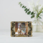 Marieアントワネットのエレガントなプロフェッショナル 名刺 (スタンド正面)