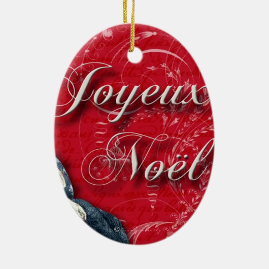 Marieアントワネットのクリスマスのオーナメント セラミックオーナメント (裏面)