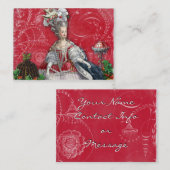 Marieアントワネットのクリスマスのデザートの名刺 名刺 (正面/裏面)