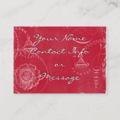 Marieアントワネットのクリスマスのデザートの名刺 名刺 (裏面)