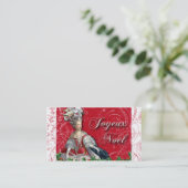 MarieアントワネットのクリスマスのToileの名刺 名刺 (スタンド正面)