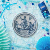 Marieアントワネットのパーティーの青く白いヤナギデルフト ペーパープレート (パーティー)