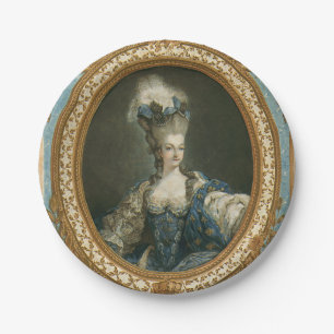 MarieアントワネットのファインアートのJaninetのポートレート ペーパープレート