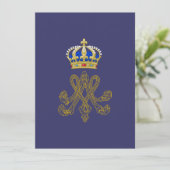 Marieアントワネットのモノグラム 招待状 (スタンド正面)