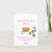 Marieアントワネットのヴィンテージバーセイルズ ノートカード (裏面)