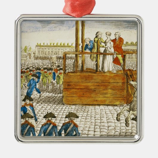 Marieアントワネットの実行 メタルオーナメント (正面)