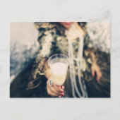 Marieアントワネットシャンペンのガラスパーティーのトースト インビテーションポストカード (正面)