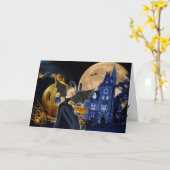 Marieアントワネットハロウィンの仮面舞踏会 カード (黄色い花)