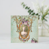 Marieアントワネットバーセイルズの古代庭の正方形 招待状 (スタンド正面)