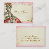 Marieアントワネットバーセイルズの名刺のテンプレート 名刺 (正面/裏面)