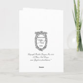 Marieアントワネットバーセイルズの文房具の庭は上がりました ノートカード (裏面)