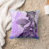 Marieアントワネットバーセイルズの紫色の霞の枕 クッション (ブランケット)