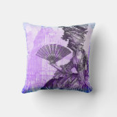 Marieアントワネットバーセイルズの紫色の霞の枕 クッション (裏面)