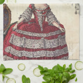 Marieアントワネットパリのシャンデリアのフランスのな女王 キッチンタオル (折り畳み)