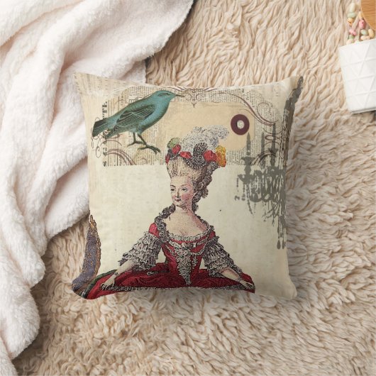 Marieアントワネットパリのシャンデリアのフランスのな女王 クッション (ブランケット)