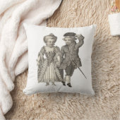 MarieアントワネットルイXVIのヴィンテージのコスチューム クッション (ブランケット)