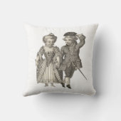 MarieアントワネットルイXVIのヴィンテージのコスチューム クッション (裏面)