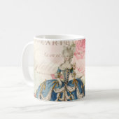 Marieアントワネット女王のフランスのなヴィンテージのマグ コーヒーマグカップ (正面左)