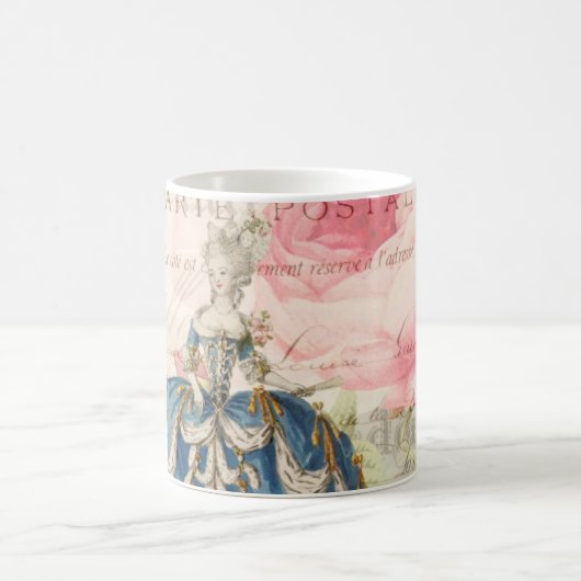 Marieアントワネット女王のフランスのなヴィンテージのマグ コーヒーマグカップ (中央)