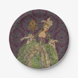 Marieアントワネット女王の色及びサイズの選択- ペーパープレート