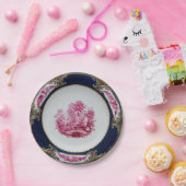 Marieアントワネット花パターン庭の中国趣味 ペーパープレート (パーティー)