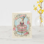 Marieアントワネット カード (黄色い花)