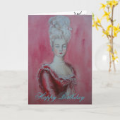 Marieアントワネット-バースデー・カード カード (黄色い花)