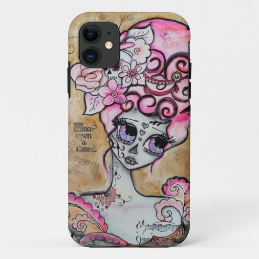 Marieアントワネット、Dia de los Muertos Case-Mate iPhoneケース (裏面)