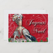 MarieアントワネットNoelのクリスマスの招待状 招待状 (正面/裏面)