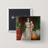 Marieルイーズおよびローマの王 缶バッジ (正面&裏面)