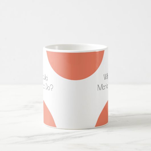 Marie何をKondoはしますか。 おもしろい コーヒーマグカップ (中央)