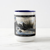 Marie湖bear湖の洗面器のマグ ツートーンマグカップ (中央)