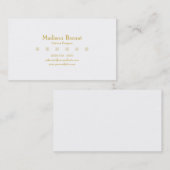 Marie -黄色いGoldenrod 名刺 (正面/裏面)