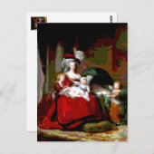 Marie Antoinetteとその子ども～はがき ポストカード (正面/裏面)