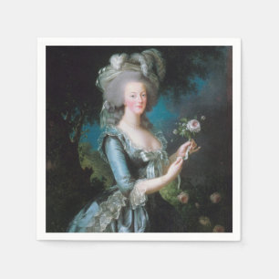 Marie Antoinetteとバラby Elisabeth Le Brun スタンダードカクテルナプキン