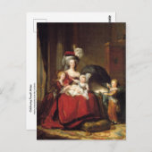 Marie Antoinetteと彼女の子供たちLe Brun Postc ポストカード (正面/裏面)