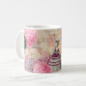 Marie Antoinetteの花マグ コーヒーマグカップ (正面左)