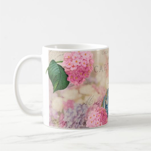 Marie Antoinetteの花マグ コーヒーマグカップ (左)
