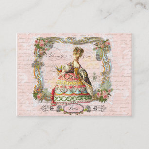 Marie Antoinetteスクリフランスのプト名刺 名刺