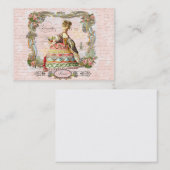 Marie Antoinetteスクリフランスのプト名刺 名刺 (正面/裏面)