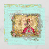 Marie Antoinetteパーティーアットベルサイユ文房具 ノートカード (正面/裏面)